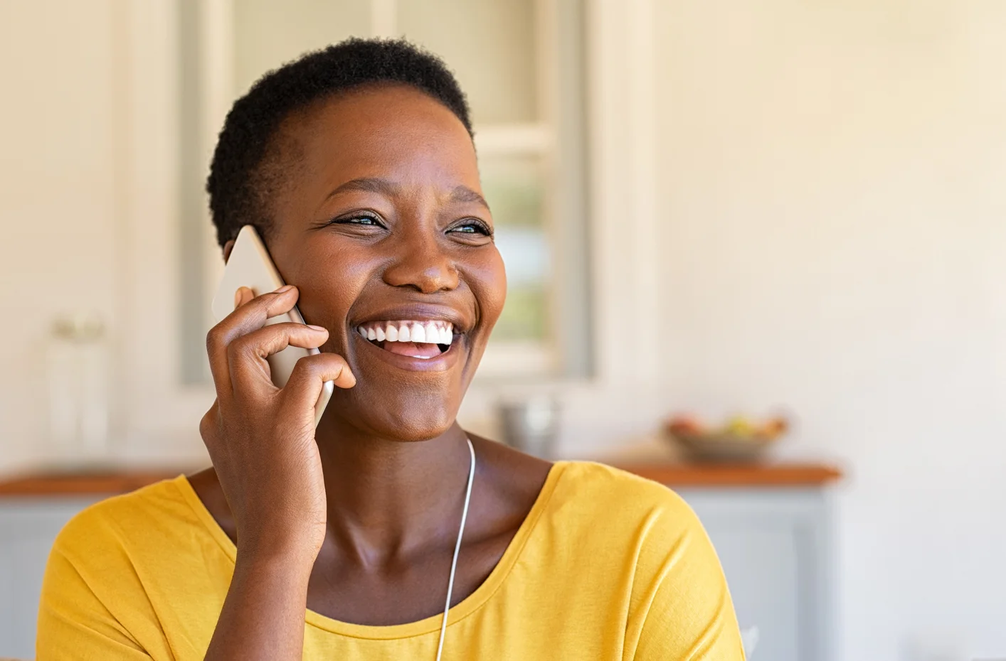 Woman on phone